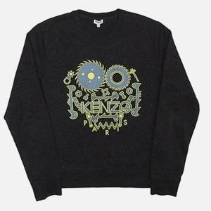 Kenzo Black Sweatshirt with Yellow Graphic